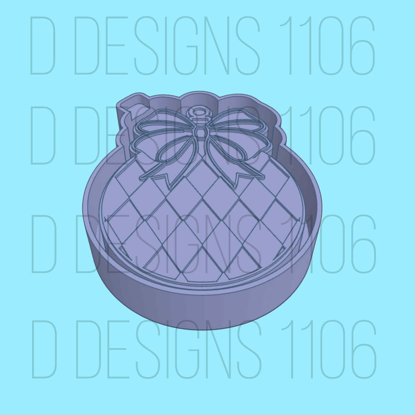 MC Argyle Ornament with Bow