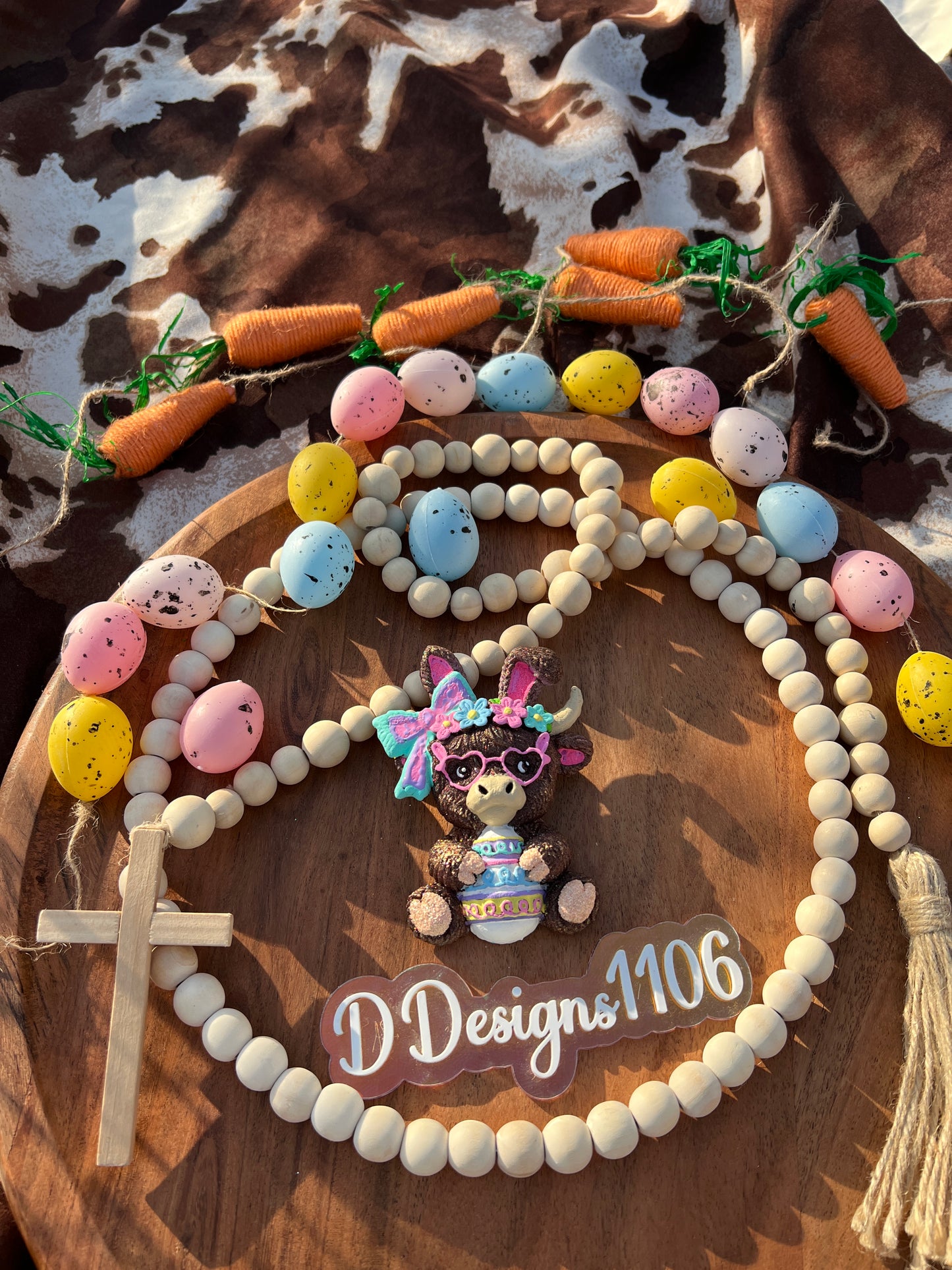 3D highland Easter cow