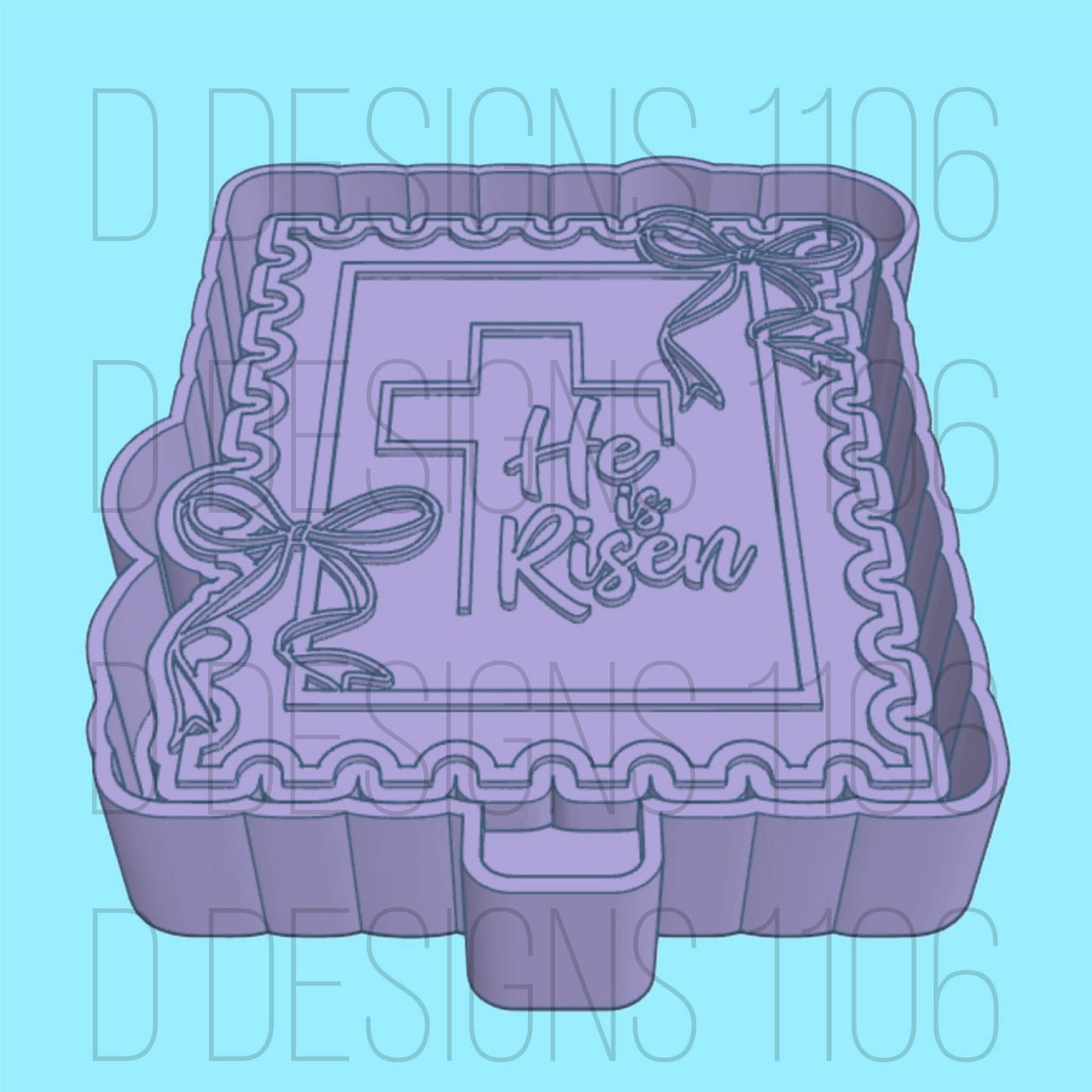 Bow He is risen stamp