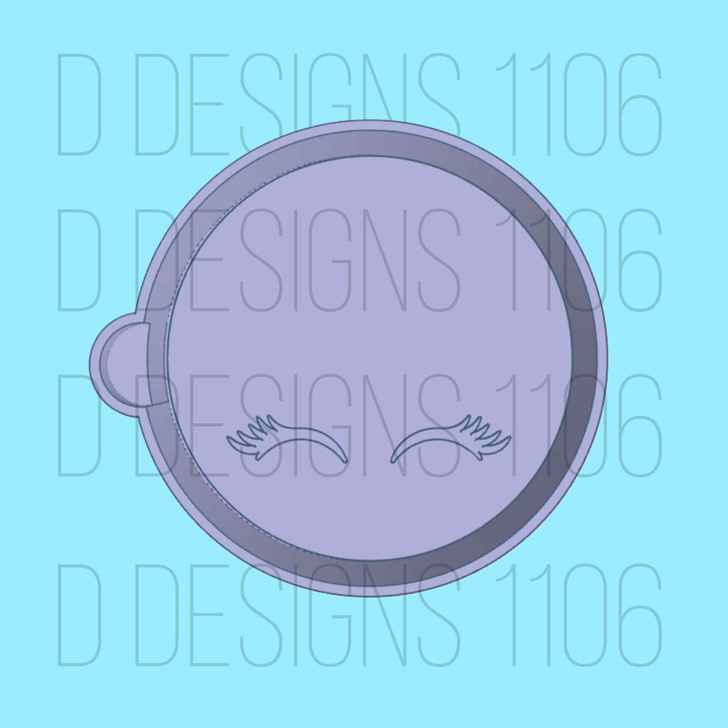 Circle for Beanie, WITH Lashes #2