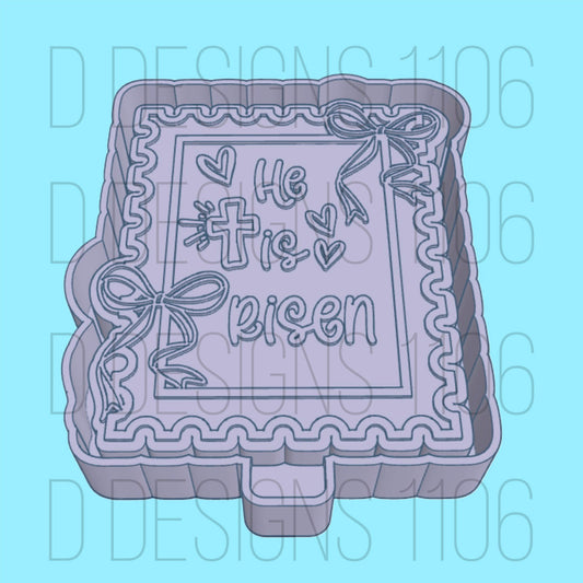 He is risen stamp