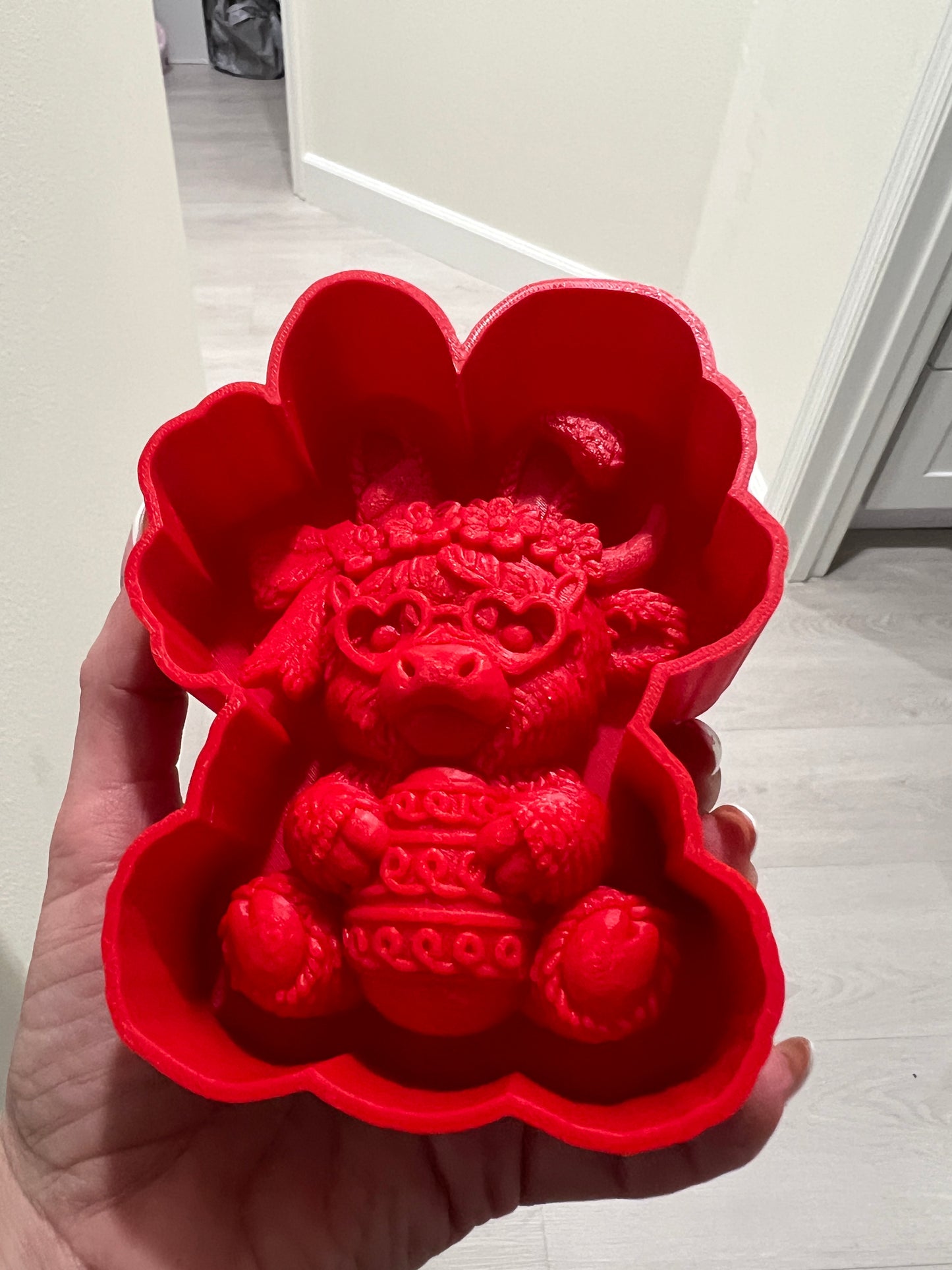 3D highland Easter cow