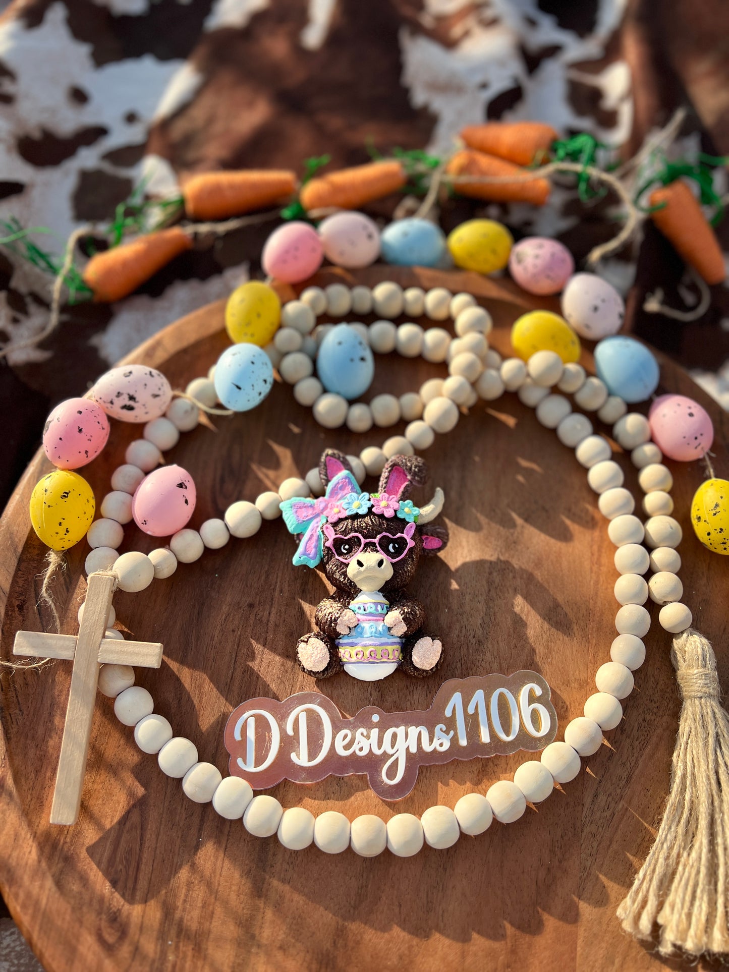 3d Easter highland cow