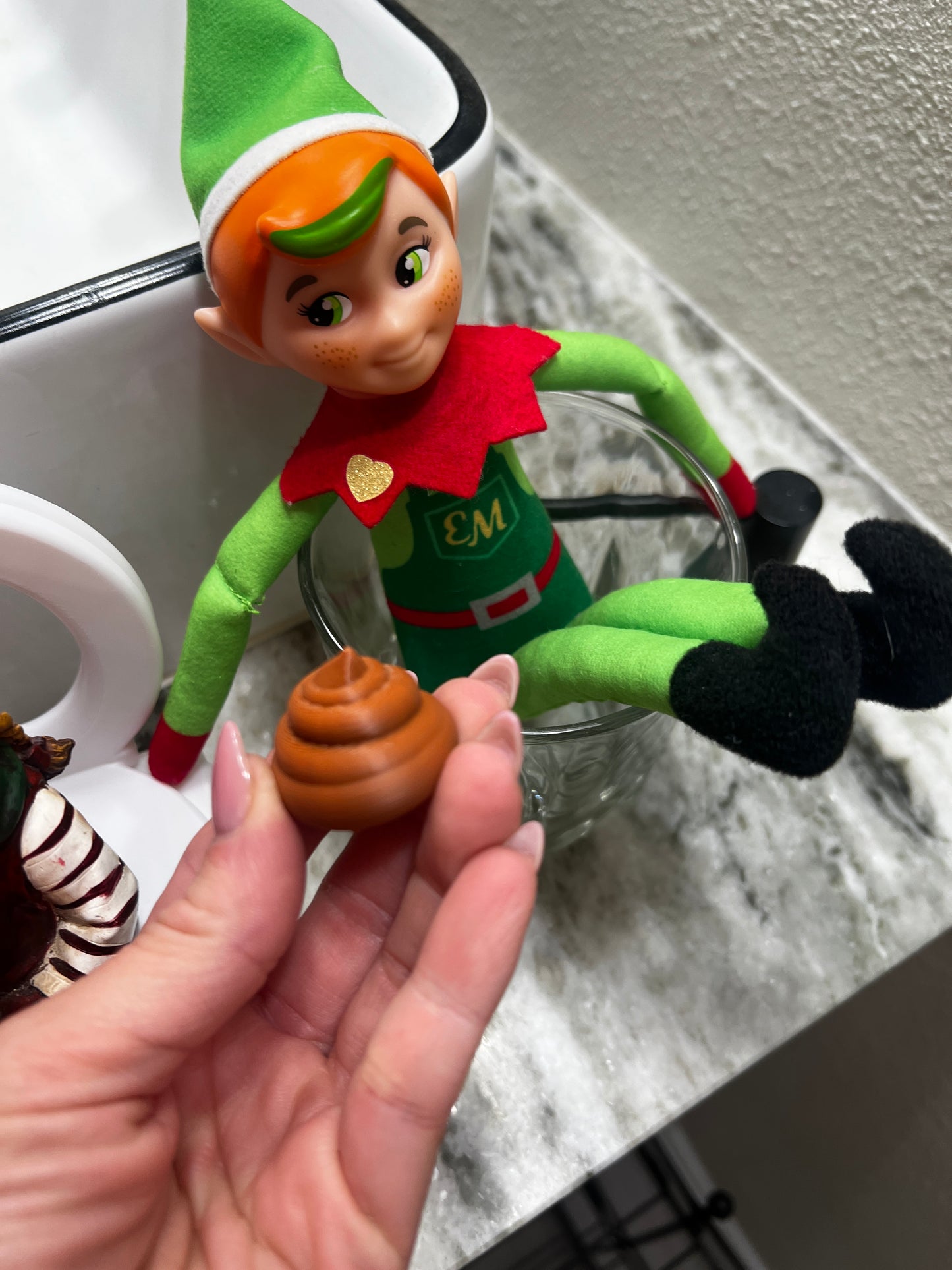 Toilet, poop, toilet paper