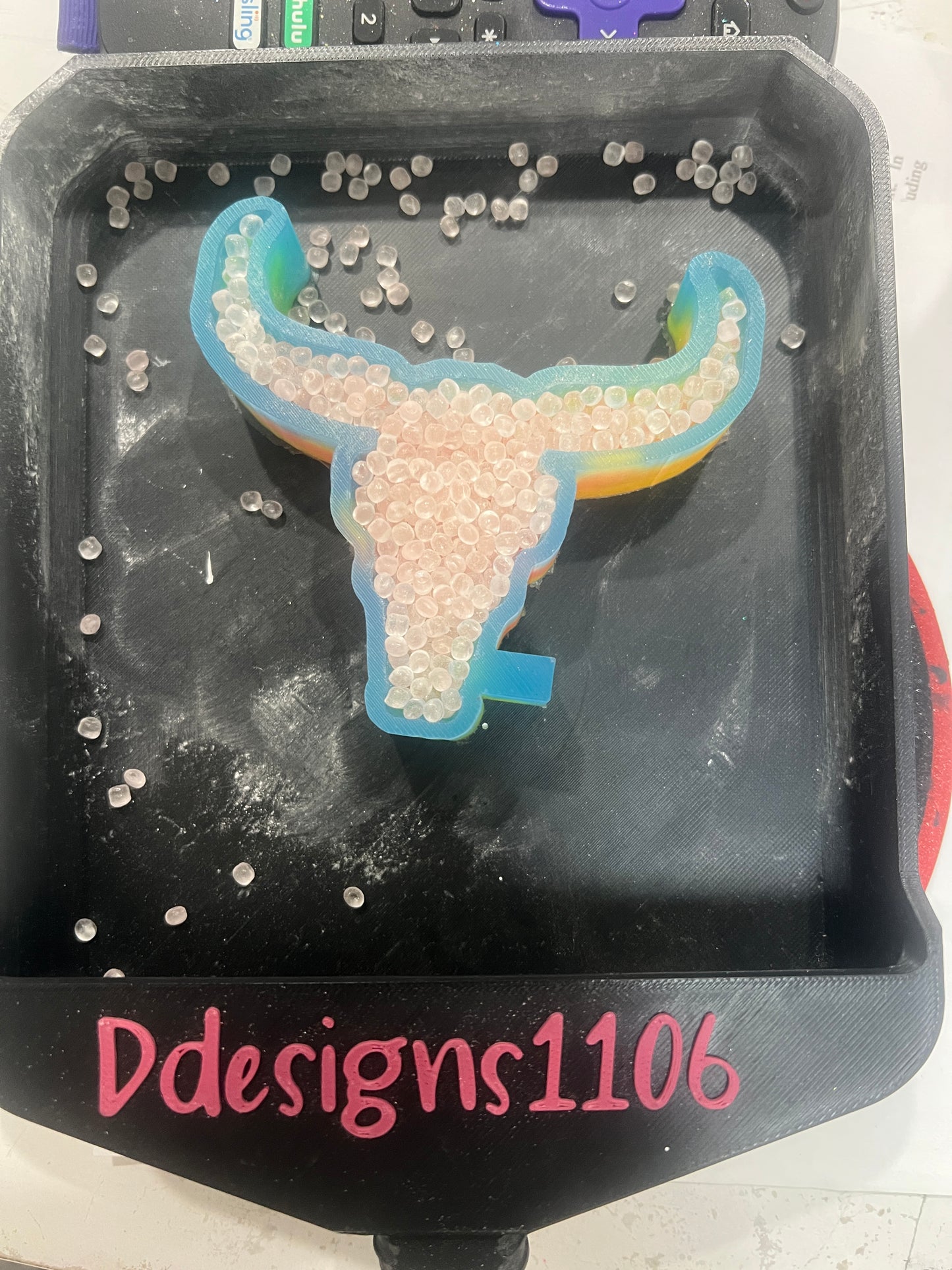 3D Bull skull smaller mold