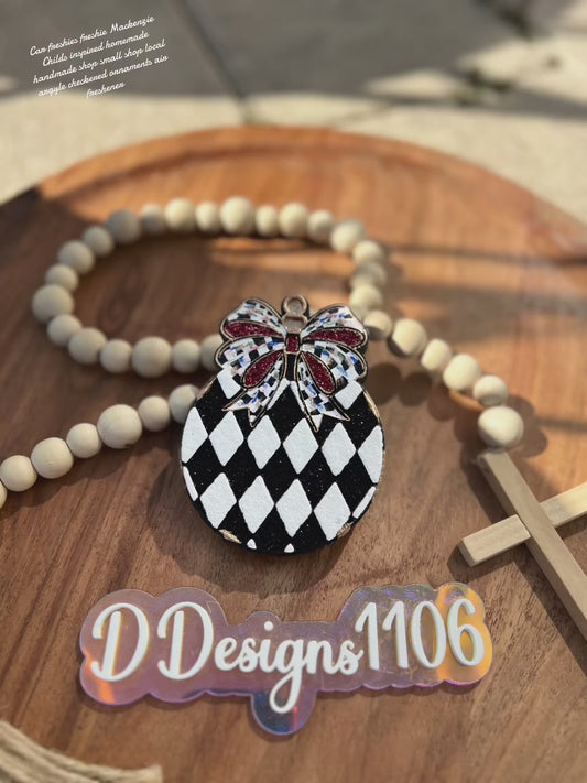 CHECKERED ORNAMENT BOW